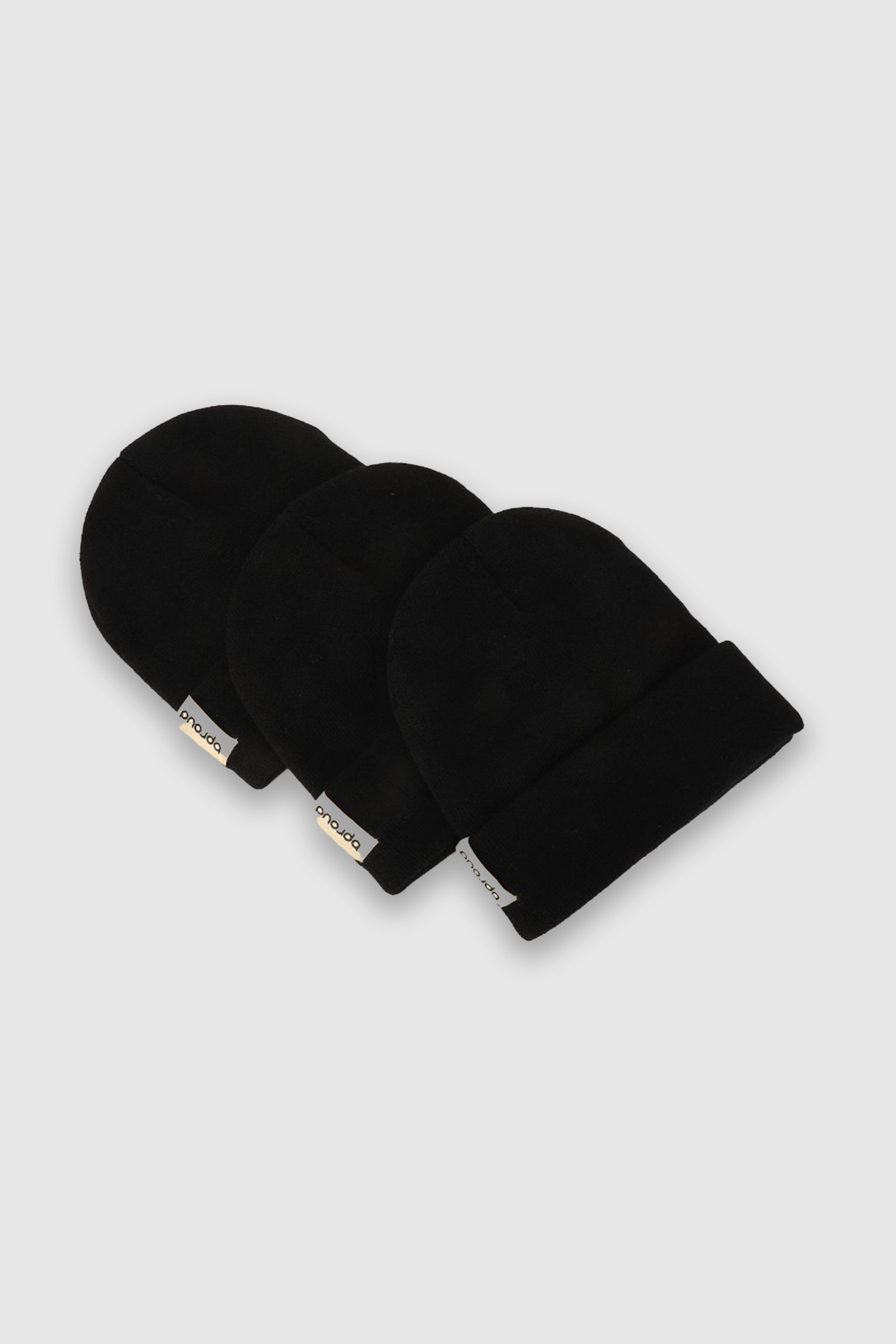 Bproud "Black" Acrylic Knit Beanie